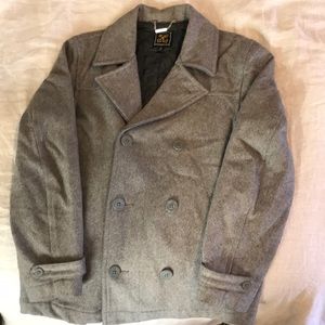 Urban Outfitters light grey pea coat sz M